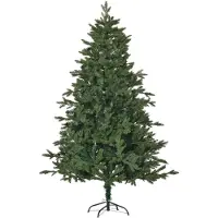 Northio Künstlicher Weihnachtsbaum 1,8 M Christbaum Tannenbaum Pvc Pe Metall Grün Ø90 X 180 Cm