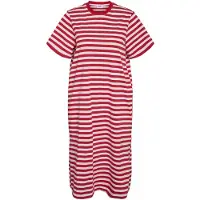 Noisy May Kleid "Ember" in Rot/ Weiß - XS