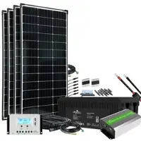 Offgridtec Autark XXL-Master 600W Solaranlage 2000W AC Leistung 260Ah AGM Akku 12V 230V