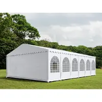 Pártystany-Jičín s.r.o. Partyzelt 8x12m PVC PREMIUM Feuerfeste - Weiß