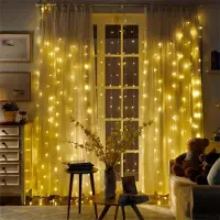 Welikera Weihnachten LED lichterkette garland vorhang string lichter fernbedienung enthalten Hause dekoration schlafzimmer fenster Urlaub beleuchtung