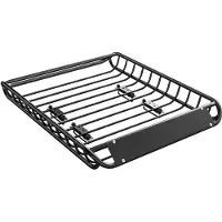 Welikera Dachgepäckträger Universal Dachkorb mit Windschutz, bis 150 kg, 116 x 92 x 11,5 cm für SUV Trucks Schwarz