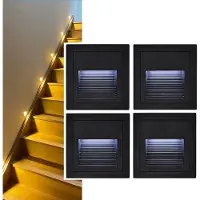 Welikera Einbauleuchte 3W LED Treppenleuchte 3000K,Stufenlicht,Wandlicht,4 St