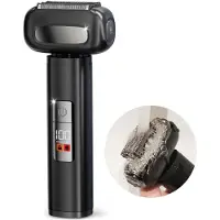 Welikera Elektrorasierer Folienrasierer 1200 mAh mit LED Display & 4 Scherköpfen, Nass & Trocken, Wiederaufladbar