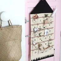 Welikera befüllbarer Adventskalender Adventskalender,Befüllbarer Weihnachts-Adventskalender mit 24 Taschen