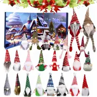 Welikera Weihnachtsgnom-Adventskalender 2025 mit 24 Plüschgnomen – 24 Tage Weihnachtsüberraschungen, perfekte Geschenk für Erwachsene und Kinder