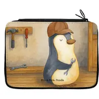 Mr. & Mrs. Panda Bleistiftetui Wenn Papa es nicht reparieren kann, sind wir am Arsch Design - Weiß - Geschenk, Etui für Stifte, Federmappe, Vatertag, Dad Bester Vater