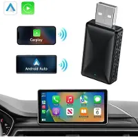 Novzep Wireless CarPlay Adapter 2in1 – Kabel auf kabellos, Android Auto, Bluetooth 5.4, 5.8GHz