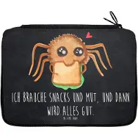 Mr. & Mrs. Panda Federmäppchen Spinne Agathe Sandwich - Kreidetafel - Geschenk, Federtasche, Hunger, Lebensfreude, Mäppchen, Alles Wird gut, Mut, Hungrig, Schlamper, Etui