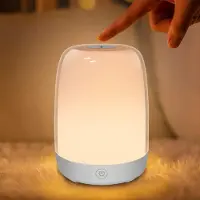 Dopwii Wecklicht, Baby-Nachtlicht mit dimmbarem warmen Licht und 5 Farbwechsellichtern, per USB wiederaufladbares Licht zum Stillen und für Kleinkinder