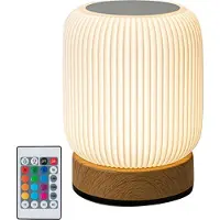 Slyrun Nachtlicht/Nachttischlampe mit Touch-Steuerung, 13 RGB-Farben und 6 Dimmstufen. Geeignet für Schlafzimmer, Partys und viele weitere Anlässe.
