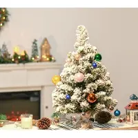 XTEILC Mini Künstlicher Weihnachtsbaum, Tannenbaum künstlich,Weihnachtsdeko für drinnen 60 cm