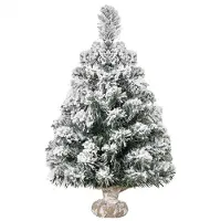 Xdovet Mini Künstlicher Weihnachtsbaum, Tannenbaum künstlich ,Weihnachtsdeko für drinnen Büro 60 cm