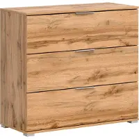 Petits-meubles Kommode Selma mit 3 Schubladen, Holzoptik, 95cm