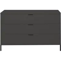58 aufm Kessel Kommode Erna 119x45x82 Anthrazit matt Lack 14714-Q