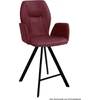 58 aufm Kessel Thekenstuhl drehbar (8er-Set) Diarria 58x109x60 Schwarz/Marsala