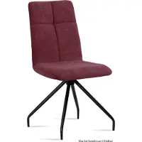 58 aufm Kessel Esszimmerstuhl (6er-Set) Detava 47x92x60 Schwarz/Marsala