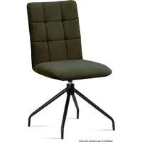 58 aufm Kessel Esszimmerstuhl drehbar (6er-Set) Dolley 47x91x60 Schwarz/Khaki