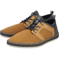 Rieker Herren Slipper Sneaker mit Gummizug und Strukturoberfläche B5252, Größe:42 EU, Farbe:Gelb