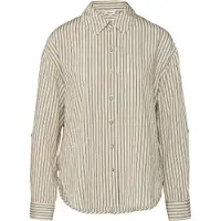 s.Oliver Viskose-Bluse mit Hemdkragen und überschnittenen Schultern