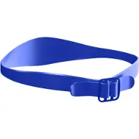 Fokelyi Nackenrasierschablone, verstellbare, gebogene Silikon-Haartrimmerhilfe für Kinder und Erwachsene, blau