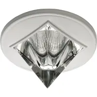 C-Light LED Pyramide Einbaustrahler Set 12V weiss 3 x 5,5W warmweiss