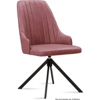 58 aufm Kessel Esszimmerstuhl drehbar (8er-Set) Denise 52x91x60 Schwarz/Rosewood