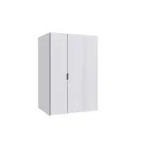 Wimex Möbel Kleiderschrank Norderney in Weiß – begehbarer 90 cm mit Drehtüren