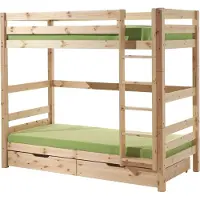 58 aufm Kessel Etagenbett Karolina 210x105x182 Hochbett Massivholz natur
