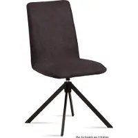 58 aufm Kessel Esszimmerstuhl drehbar (4er-Set) Deanne 47x92x60 Schwarz/Espresso