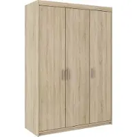 Lempert Drehtür Kleiderschrank Elena 3-türig sonoma-eiche