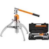 Vevor Hydraulic Gear Puller, 15 Ton Max Capacity Wheel Bearing Pulling Separator, 2 or 3 Jaws Puller, Vertically and Horizontally, 12" Jaw Hydraulic Puller with Case for Pulling Hubs