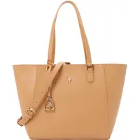 U.S. POLO ASSN. Schultertasche Jones Shopping Bag Camel hellbraun
