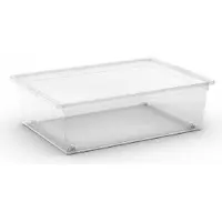 Proregal SuperSparSet 10x Mehrzweck Aufbewahrungsbehälter HIPPO mit Deckel | HxBxT 16x55x39cm | 27 Liter | Transparent | Behälter, Box, Aufbewahrungsbehälter, Aufbewahrungsbox
