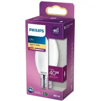 Generique Lampen in Kerzen- und Tropfenform, 4,3 W, 40 W, E14, 470 lm, 15000 h, Warmweiß