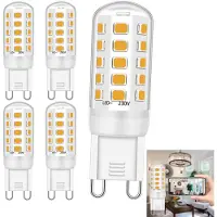Dopwii 5 Stück G9 LED Stecklampe 3.5W LED Lampen, 400 Lumen, 3000K Warmweiß, langlebig, flimmerfrei