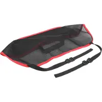 Gistuch Universeller Auto-Netztaschenhalter zwischen den Sitzen, Netz-Aufbewahrungstasche, Haustierbarriere, Auto-Innenausstattung, schwarze Farbe mit rotem Rand