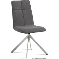 58 aufm Kessel Esszimmerstuhl drehbar (6er-Set) Dreddy 47x92x60 Edelstahl/Grau