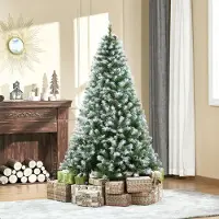 Xdovet Weihnachtsbaum mit 800 Zweige und 61 Zapfen künstlichen Weihnachten Tannenbaum 180 cm