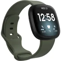 IMoshion Silikonband für das Fitbit Versa 4/ 3 / Sense (2) - Grün