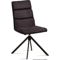 58 aufm Kessel Esszimmerstuhl drehbar (4er-Set) Deedea 47x92x60 Schwarz/Espresso