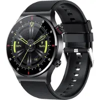 Exlene NFC Bluetooth Call Smartwatch Vollbild-GPS-Sportarmband Wasserdichtes EKG-Gesundheitsmonitor-Smartwatch f¹r iOS Android, Schwarz