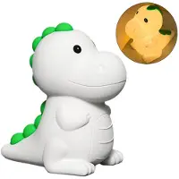 Novzep Dinosaurier-Nachtlicht für Kinder – 7 Lichtfarben, Touch-Steuerung & Niedliches Zweifarbiges Umgebungslicht