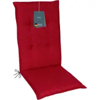 DiscountDeal24 LILENO HOME Gartenstuhl Auflagen als [1er Set - Hochlehner] in Bordeaux - bequeme Liegen als Sitzauflagen für Gartenmöbel - Stuhlkissen für Gartenstühle und Klappstühle
