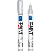 TETIS Oil marker 2mm 6g circle. horse. silver TETIS, price for 1 pc.