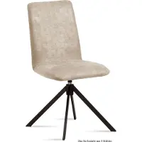 58 aufm Kessel Esszimmerstuhl drehbar (4er-Set) Deanne 47x92x60 Schwarz/Natur