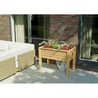 Finnia Gartenwelt Stelzenbeet 100x75x58 cm Lärche unbehandelt