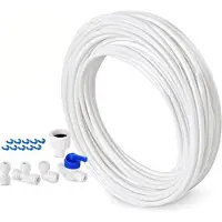 Fokelyi Wasserrohrverbinder, Wasserreiniger-Rohrverbindung, Wasserfilter-Kit für Kühlschrankschlauch, Kühlschrank, 10 m Anschluss
