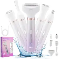 Welikera Gesichtshaarentferner Elektrischer Rasierer für Frauen, 4 in 1 elektrischer Damentrimmer, für Gesicht, Nase, Augenbrauen, Arme, Achseln, Beine