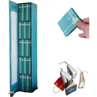 Zimtky Literarischer Adventskalender mit 25 Mini-Büchern von klassischen Autoren im Vintage Stil - READVENT Blau